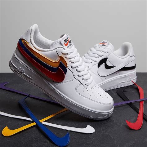 nike air force 1 swoosh pack weiß|air force 1 changeable swoosh.